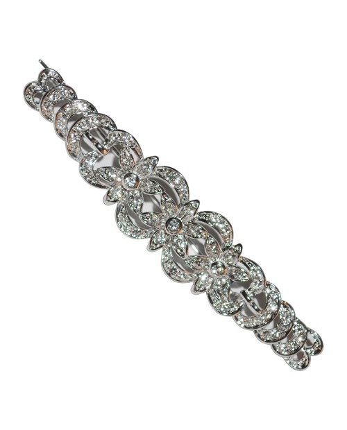 BROCHE DE RODIO CON CRISTAL